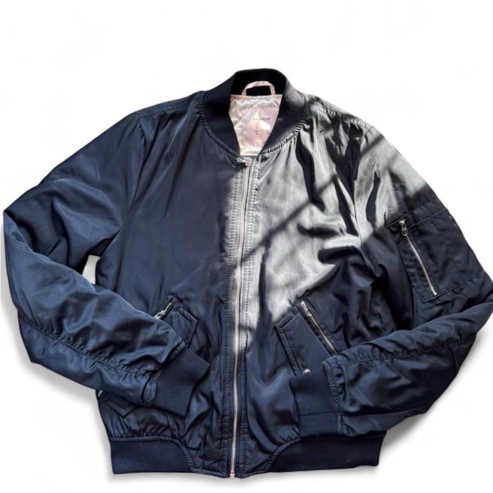 Pull&Bear Dark Blue Bomber Jacket